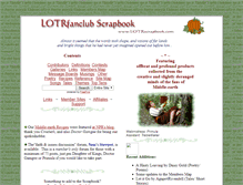 Tablet Screenshot of lotrscrapbook.bookloaf.net